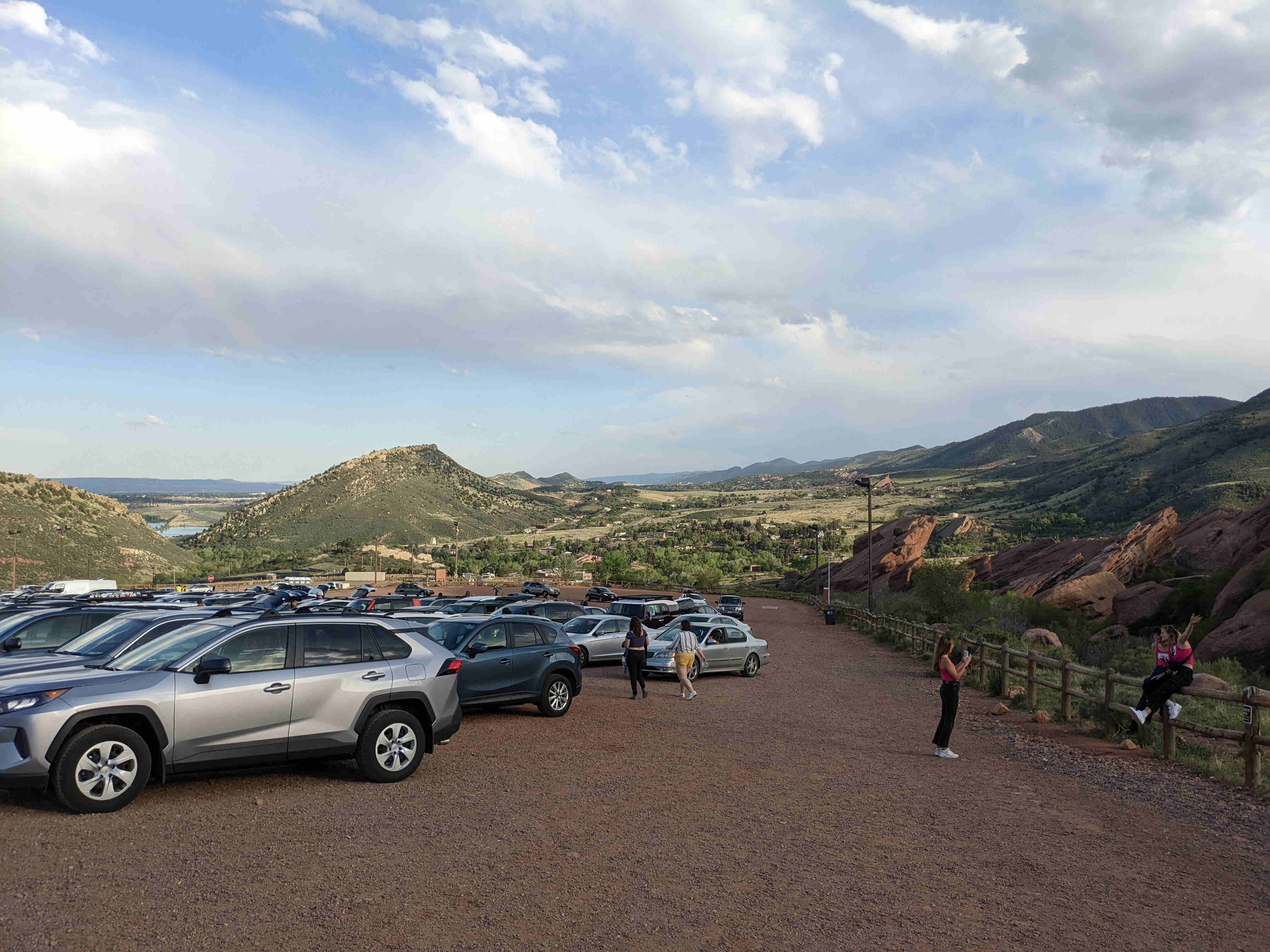 Red Rocks parking lot